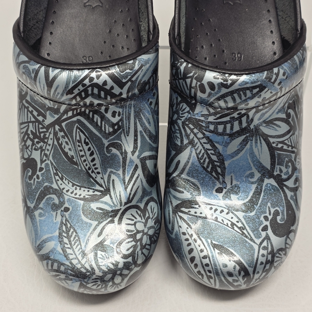 Dansko Womens Professional Floral Patent Clog Size 39 EU 8.5-9 US Pre-owned - Picture 11 of 15